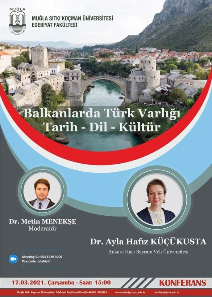 BAL-TAM Türkiye Yürütme Kurulu Başkanı Dr. Ayla Hafız Küçükusta'nın Muğla Sıtkı Koçman Üniversitesi E-Konferans Sunumu